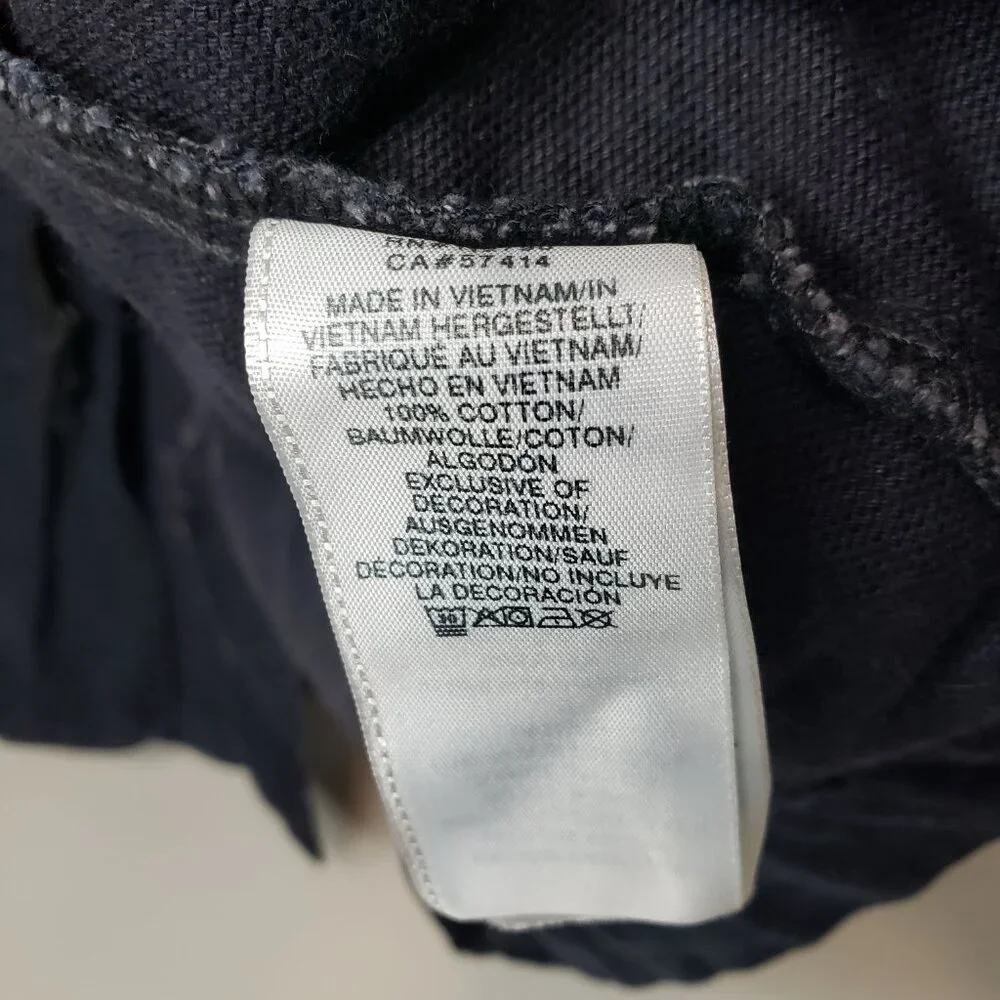 True Religion Canvas Trench Coat Men's Long‎  Weighted Weathered Navy Winter S